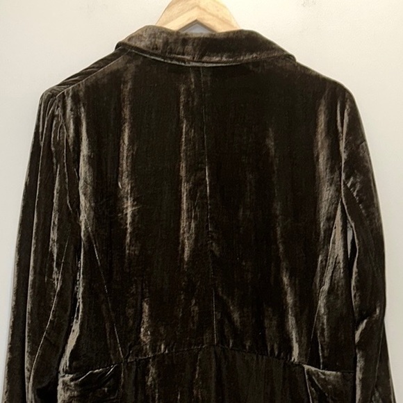 Cartonnier x ANTHROPOLOGIE Velvet Blazer Moss - Picture 8 of 11